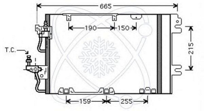 ELECTRO AUTO 30o0043 -  Конденсатор, кондиционер